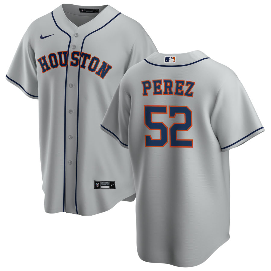 Nike Men #52 Cionel Perez Houston Astros Baseball Jerseys Sale-Gray